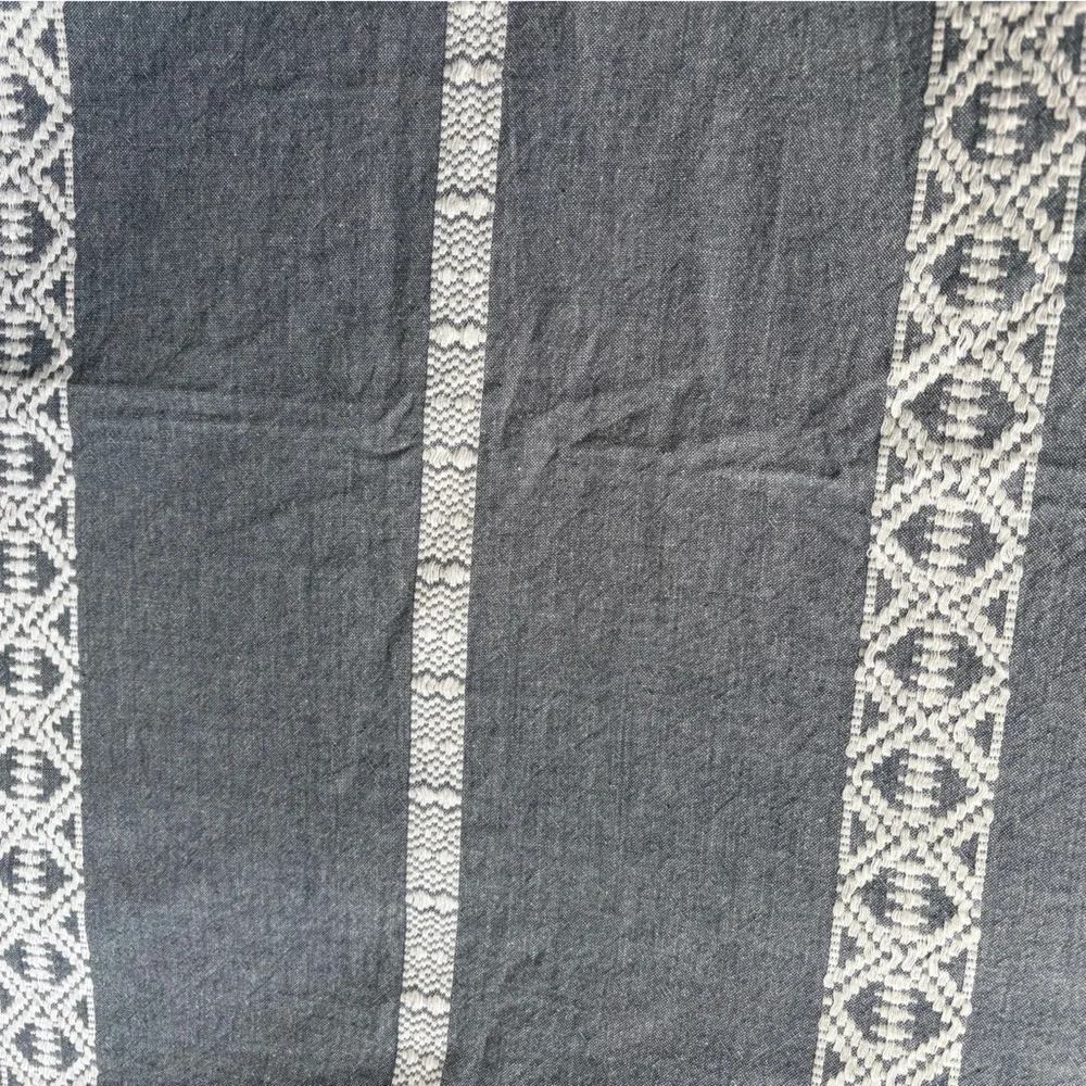 Better Homes and Gardens Blue and White Tassel Shower Curtain NWOT